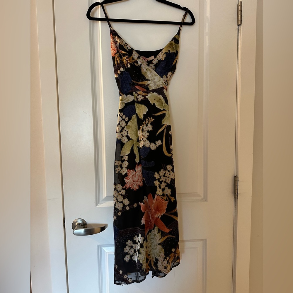 Hutch silk midi floral dress